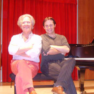 With piano-maker extraordinaire Paolo Fazioli, recording my Beethoven CD at his concert hall