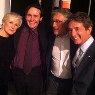 Backstage with the stupendous talents of Glenn Close, Robert De Niro and Martin Short